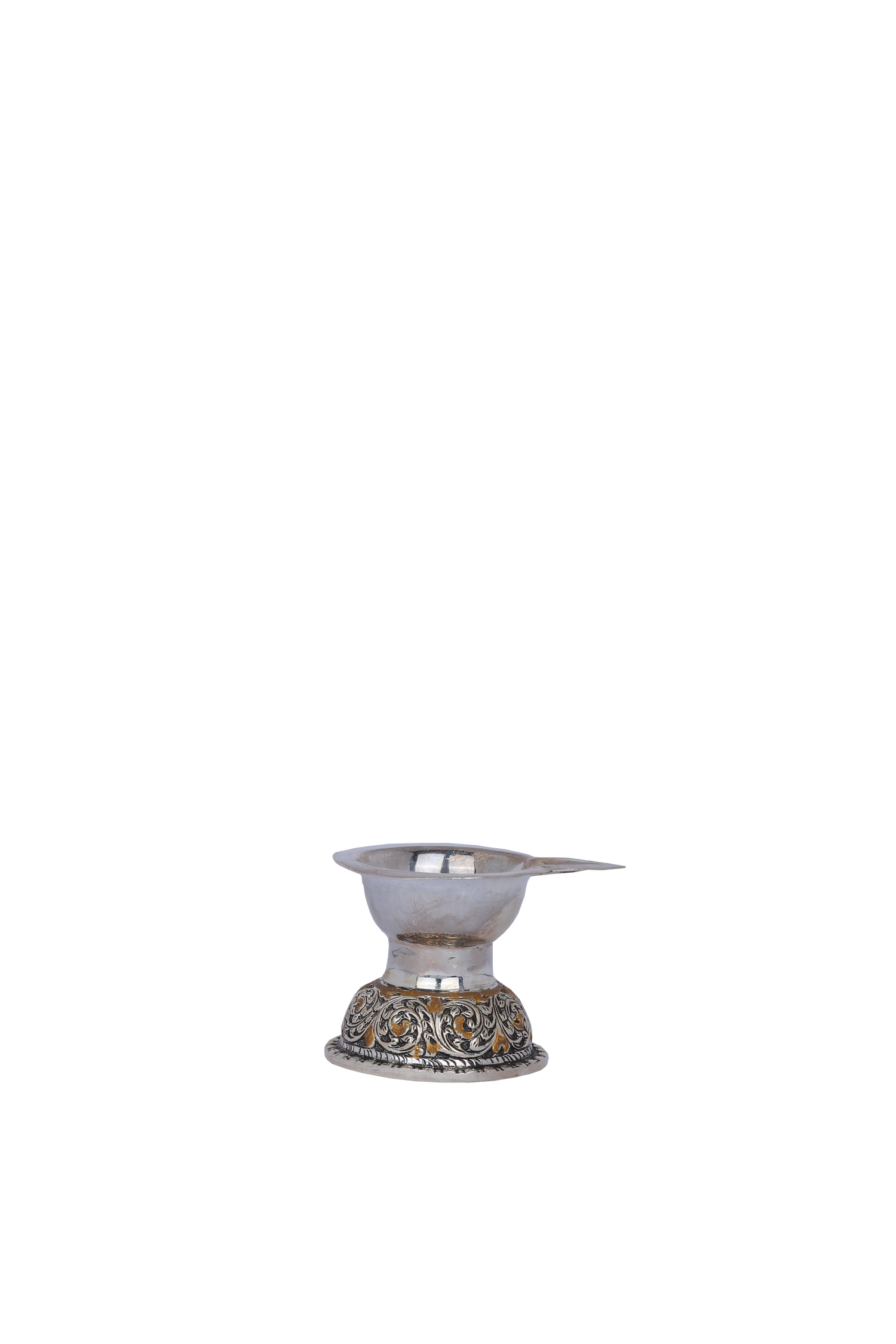 Pure 925 Silver Deepam – 55g Compact Oil Lamp for Pooja & Gifting