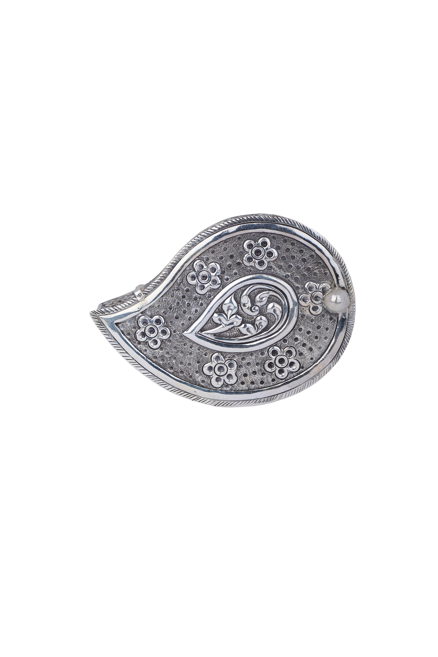Pure 925 Silver Handcrafted Kumkum Box (Chopda) for Pooja