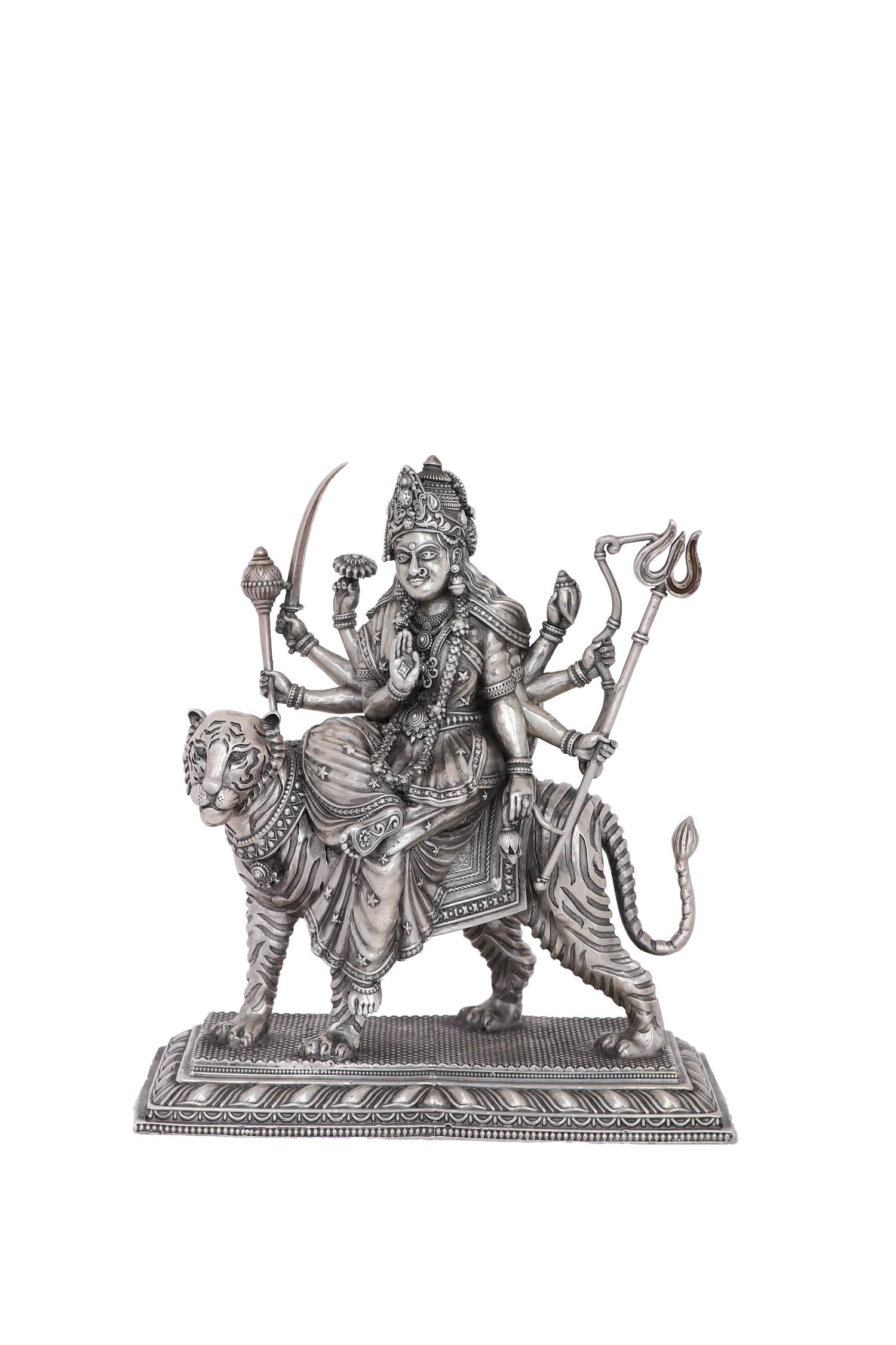 Sherawali Mata Idol (227g) Handcrafted Antique Finish