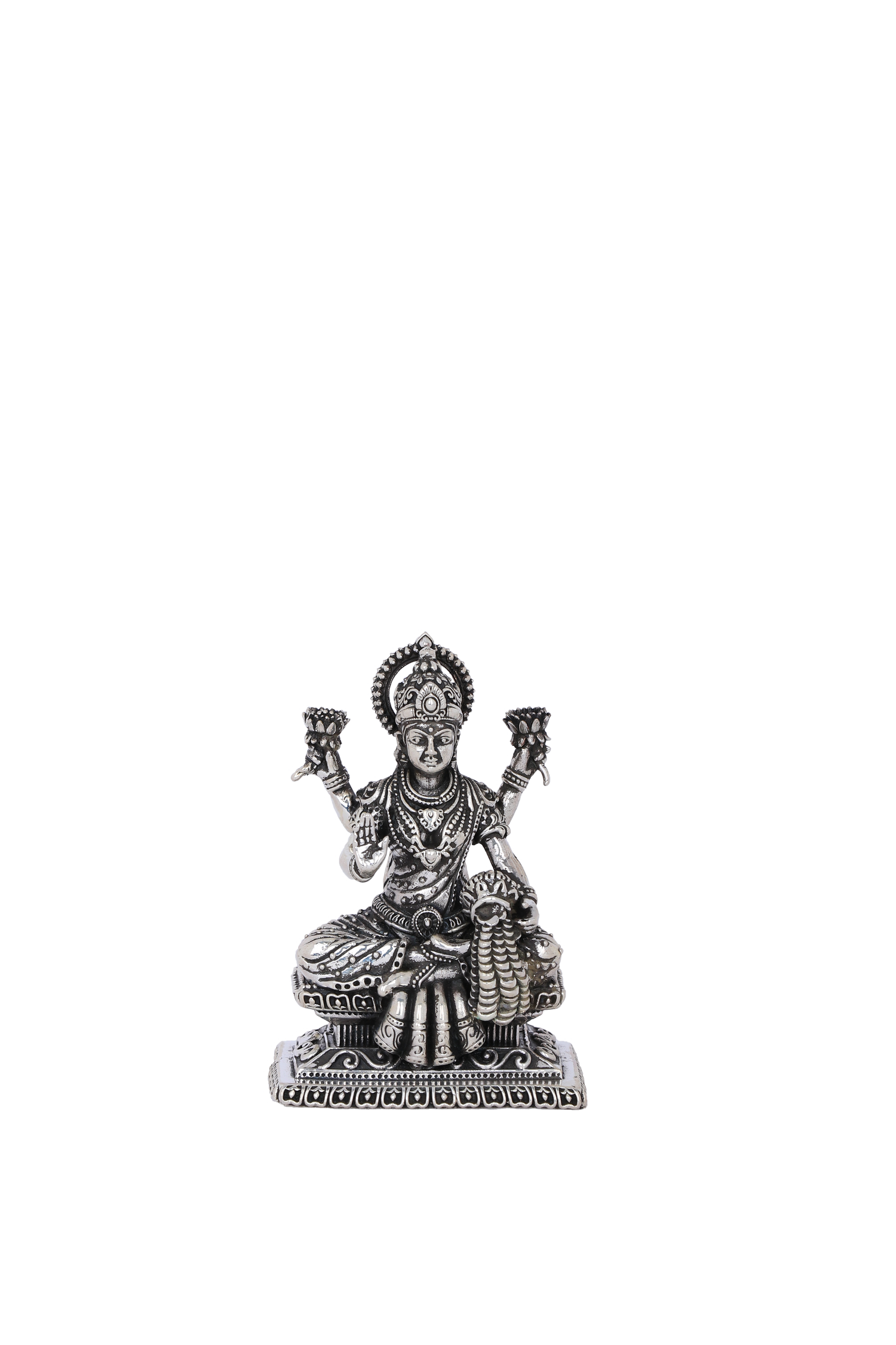 Pure 925 Silver Lakshmi Idol for Diwali Pooja & Vastu