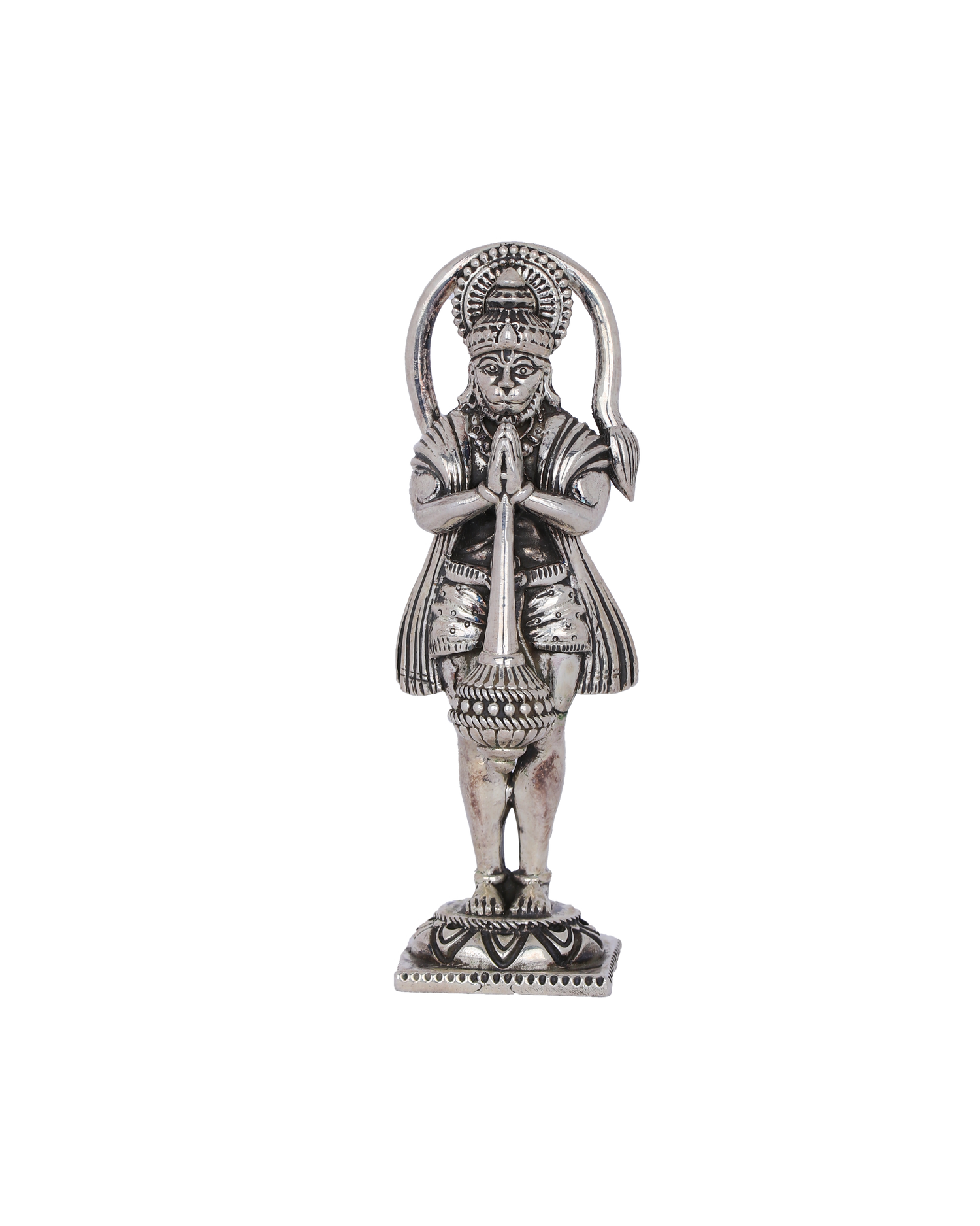 Pure 925 Silver Hanuman Idol – 174g Blessing Anjaneya Statue
