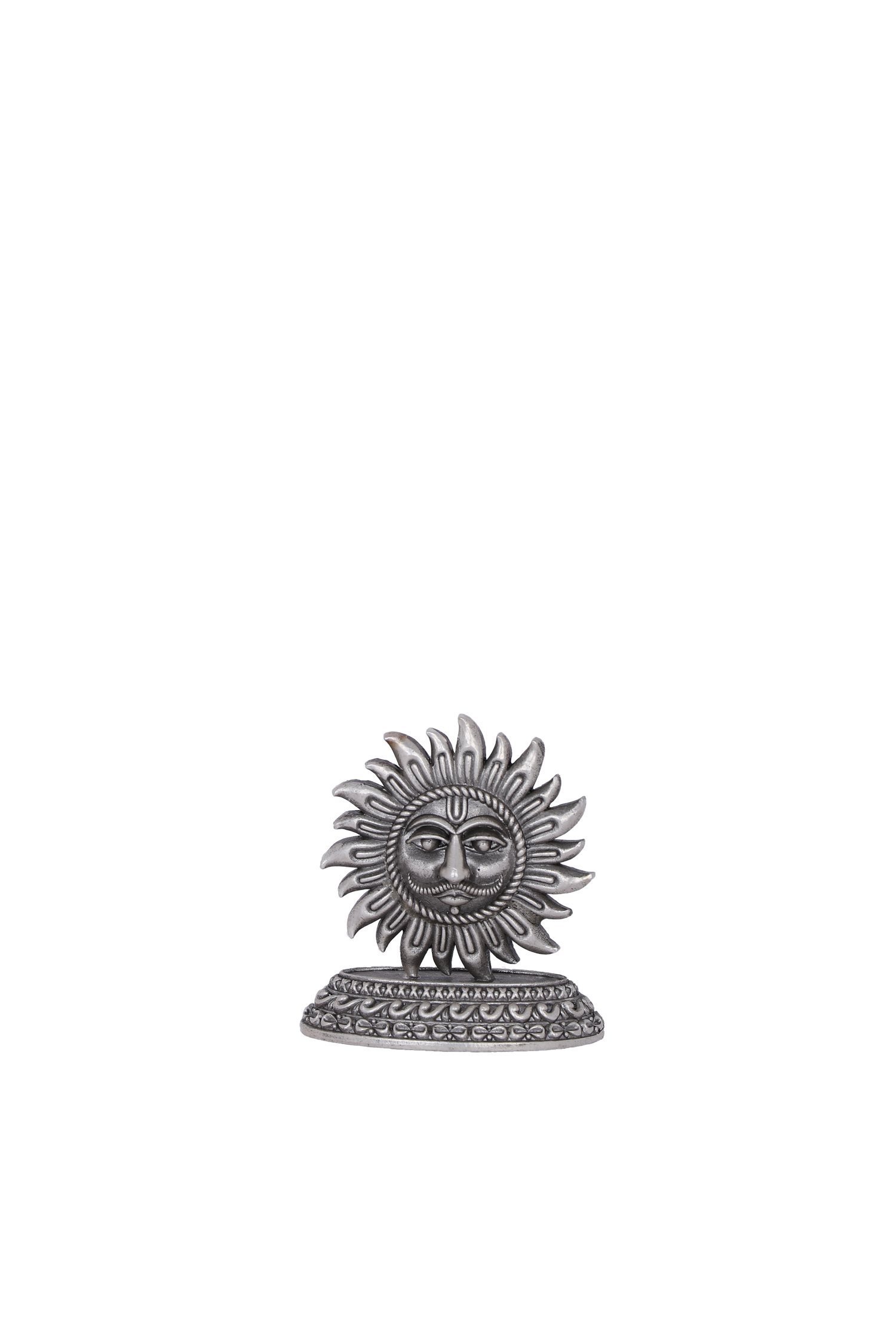 Pure 925 Silver Surya Dev Idol for Pooja Mandir & Vastu