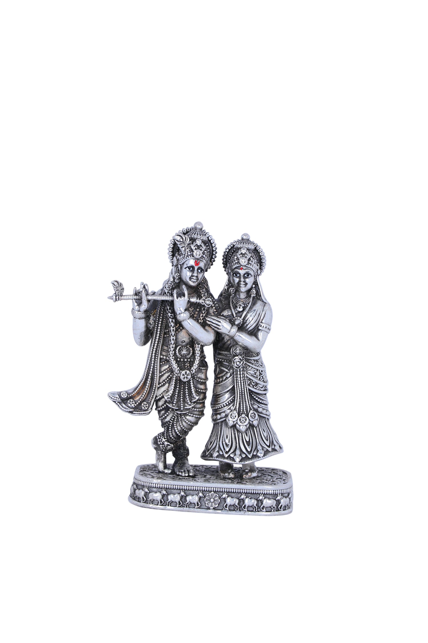 Radhe Krishna Idol (148g) Handcrafted Antique Finish