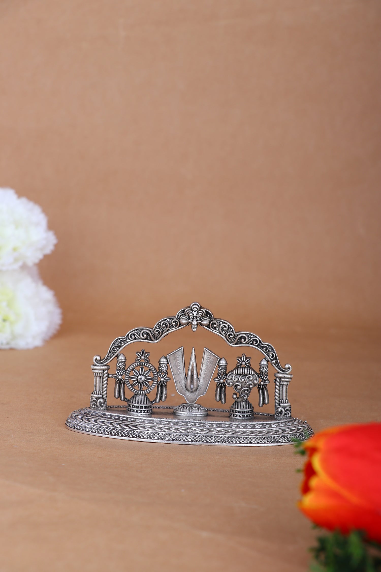 Tirupati Balaji Namam for Pooja Mandir Decor Pure 925 Silver