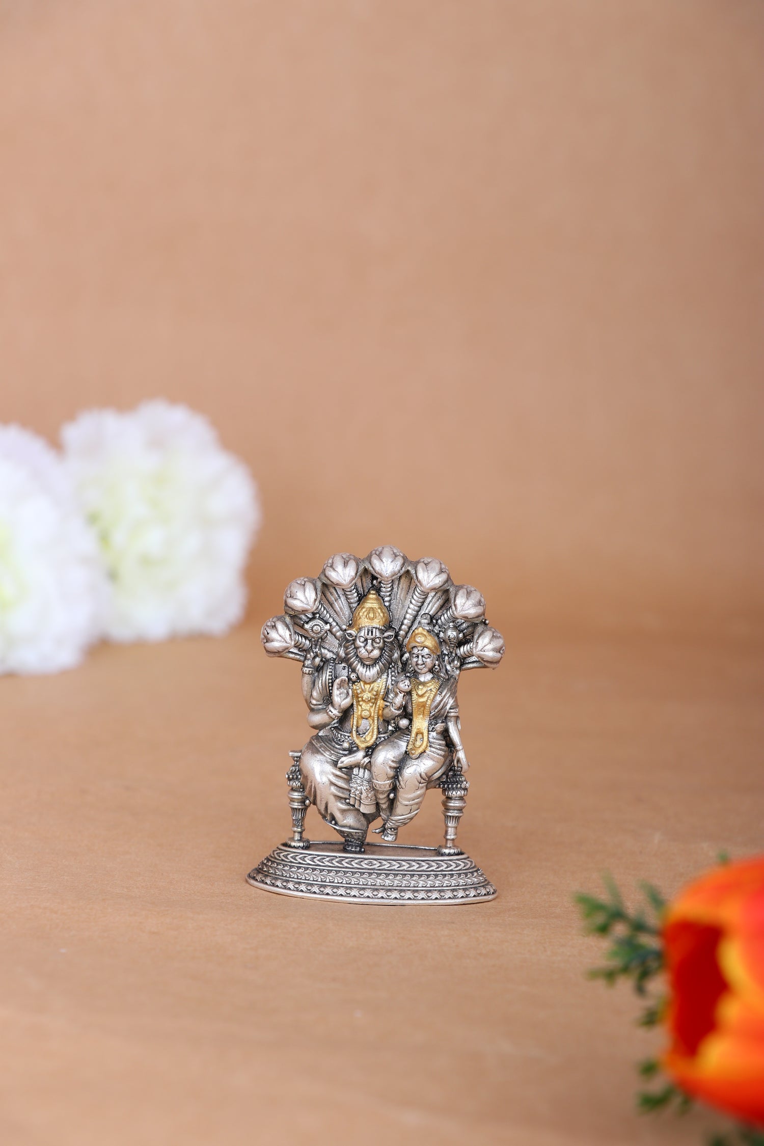 Pure 925 Silver Narasimha Idol – 46.31g Sacred Pooja God Statue