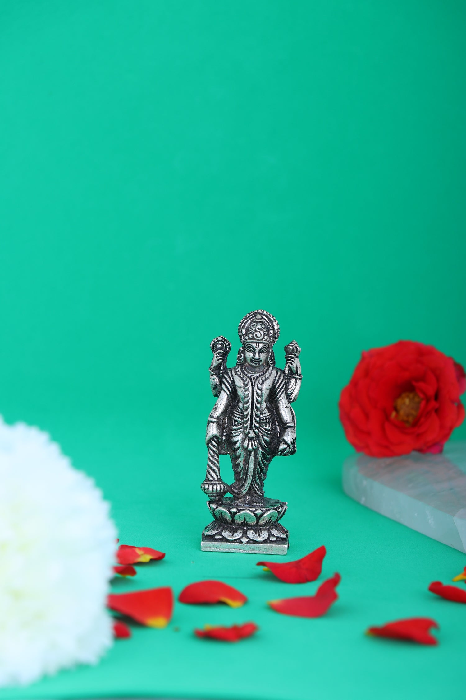 Pure 925 Silver Hanuman Idol – 97g Standing Pooja God Statue