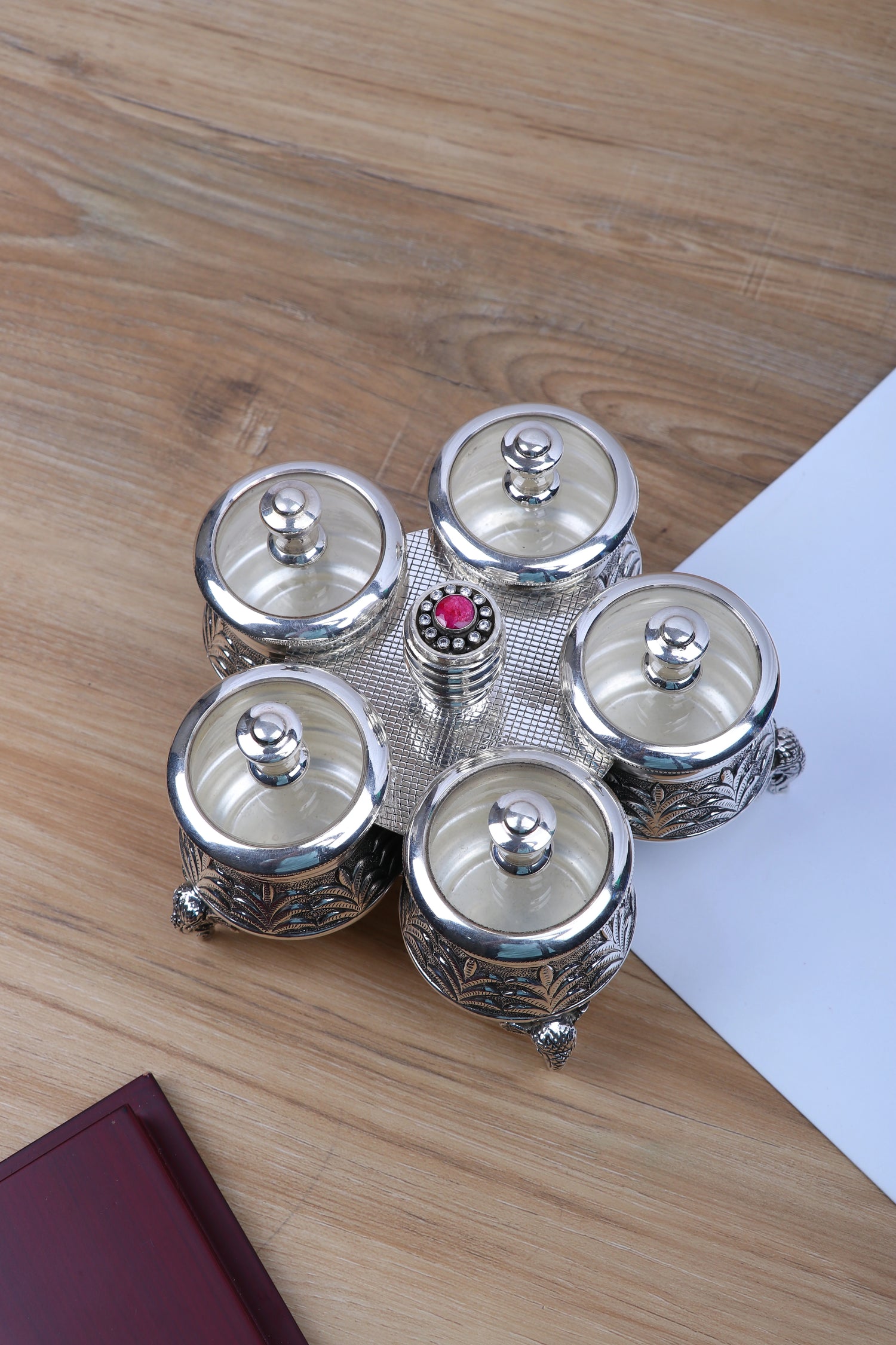 Fruit Silver Dry Fruit Server (808g) for Luxury Entertaining