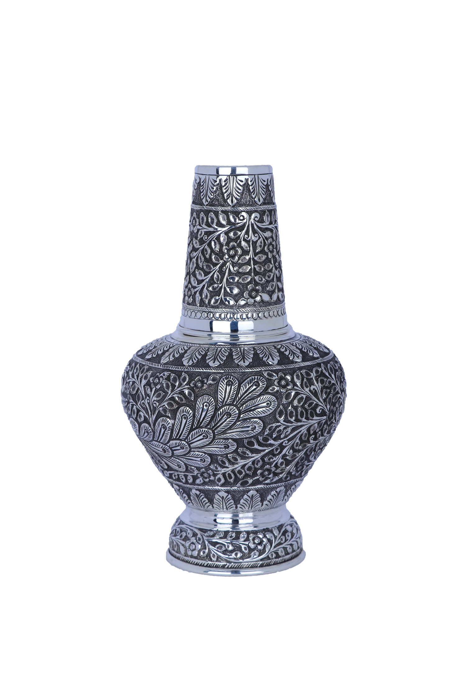 Pure 925 Silver Water Jug (711g) - Handcrafted Nakshi Enduring Tableware