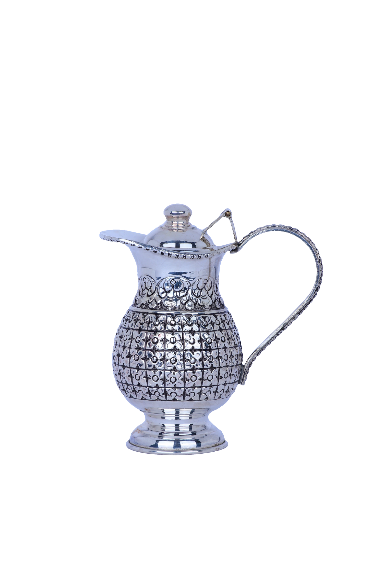 Pure 925 Silver Dining Pitcher (239g) - Antique Finish with Lid