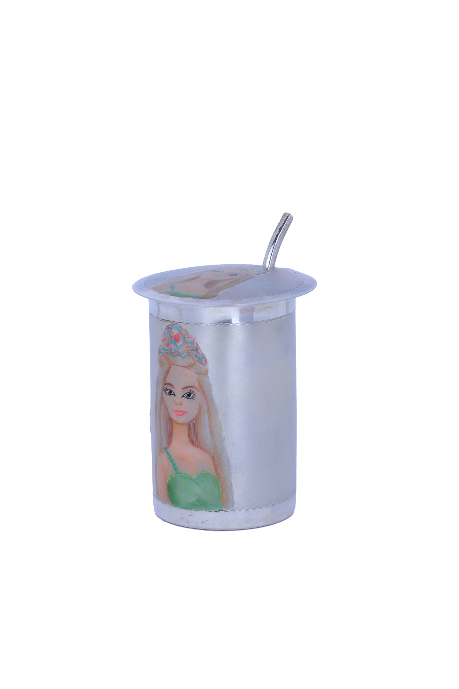 Hygienic 925 Silver Children Bottle, 4.8" H - Heirloom Quality