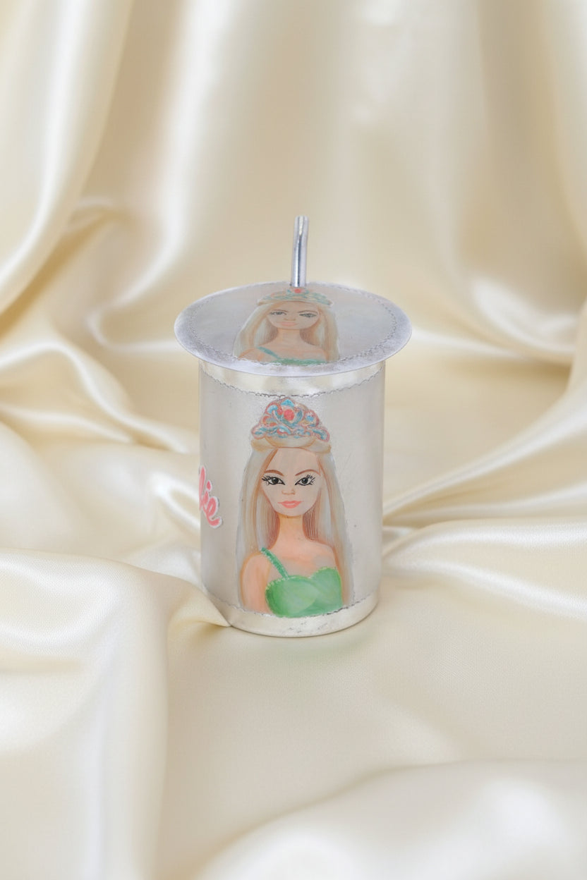 Hygienic 925 Silver Children Bottle, 4.8" H - Heirloom Quality