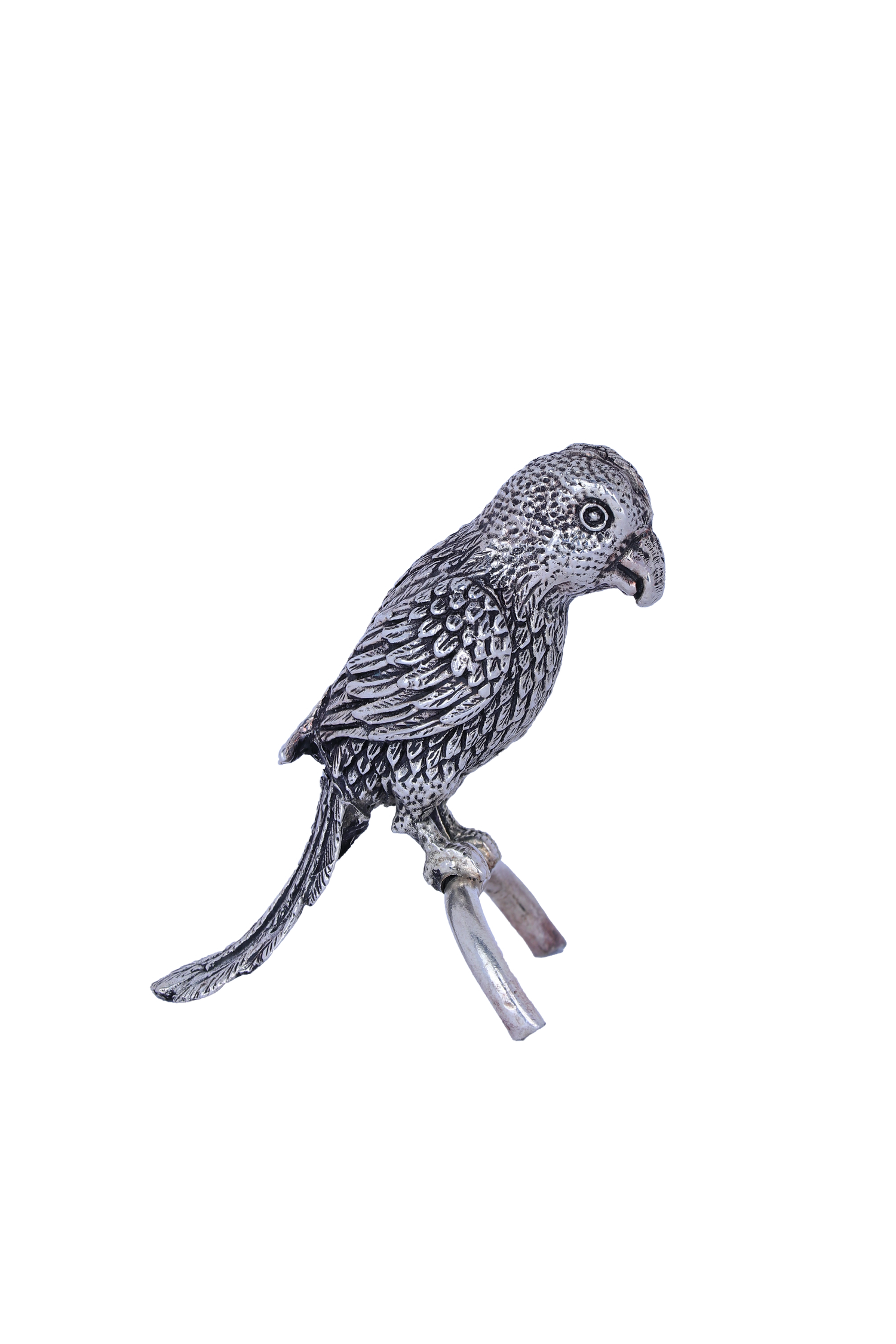 Pure 925 Silver Elephant Statue (115g) - Lucky Trunk-Up Enduring Decor