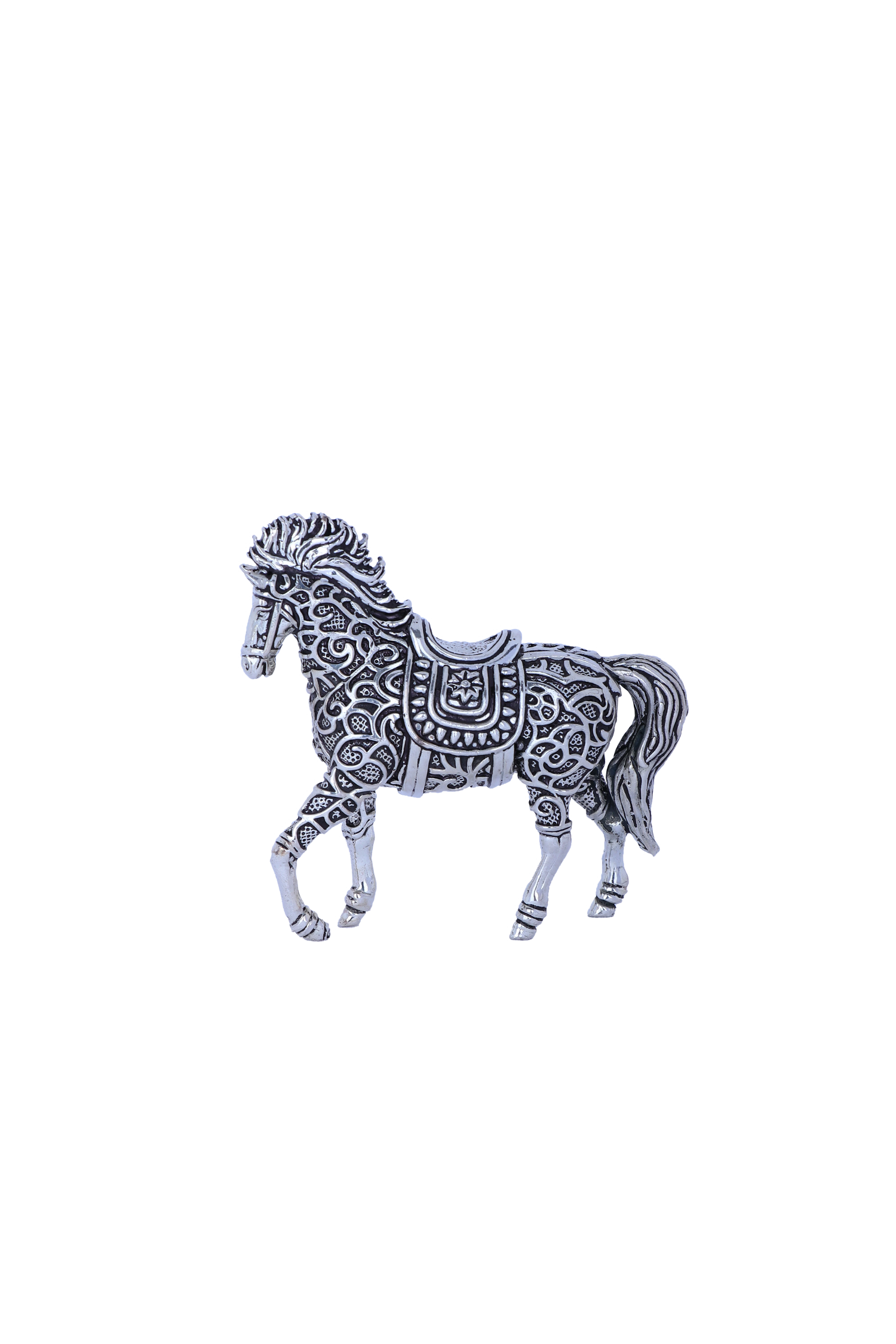 Pure Sterling Silver Vastu Horse for Power & Home Decor
