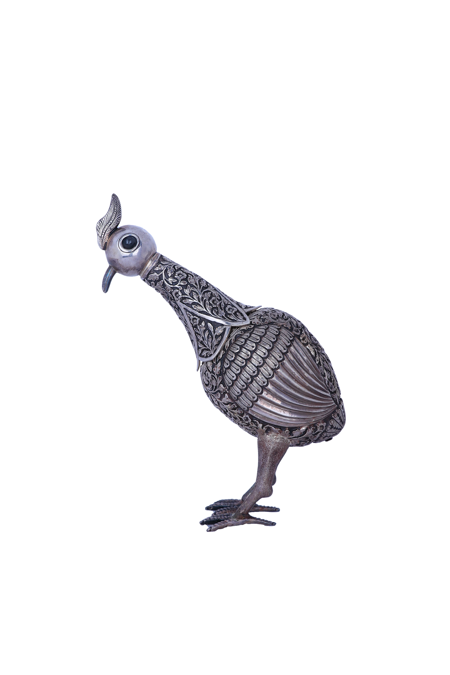 Pure 925 Silver Creative Bottle (578g) - Handcrafted Modern Geometric Design