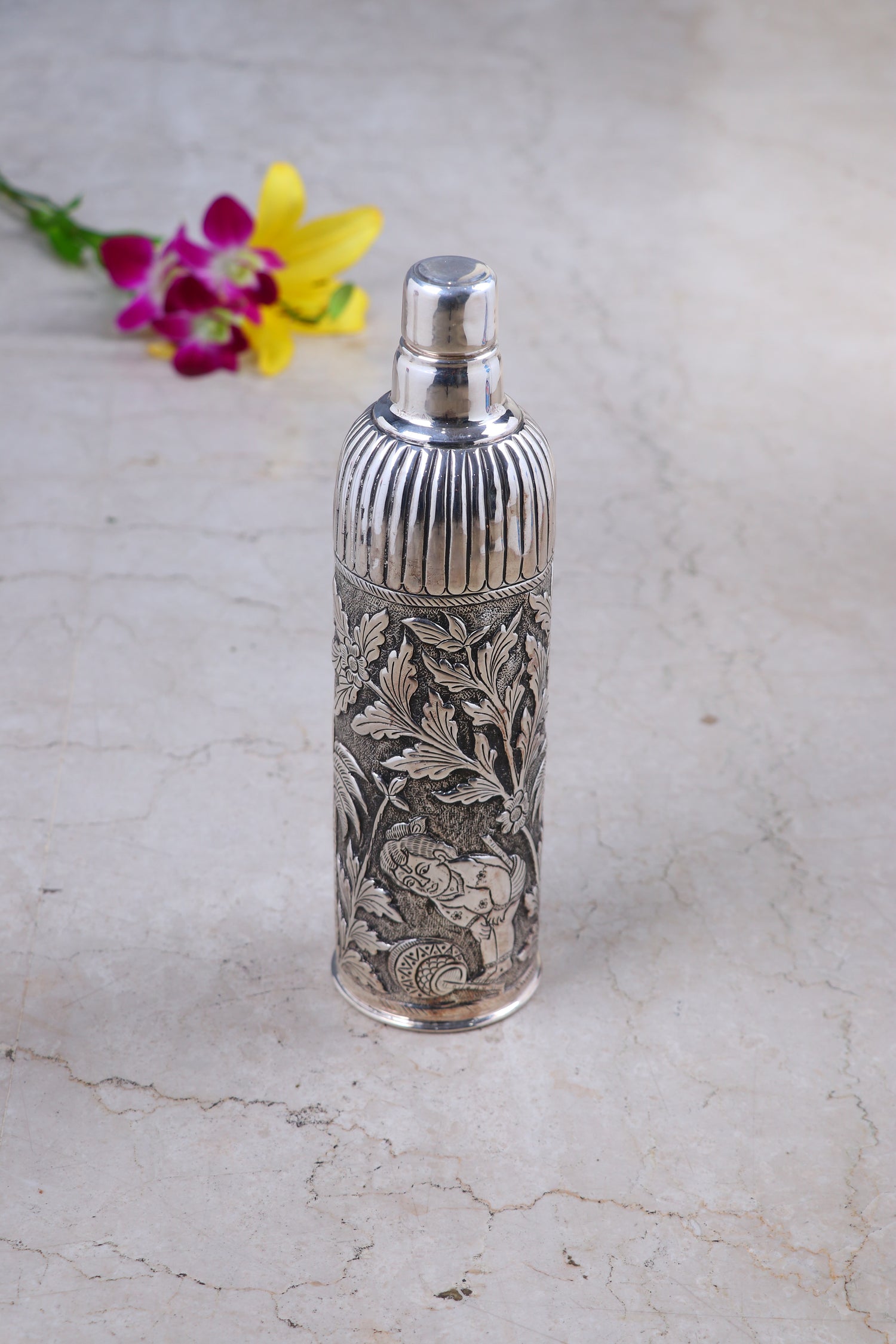 Luxurious 925 Silver Vessel, 10.2" H - Enduring Dining Gift