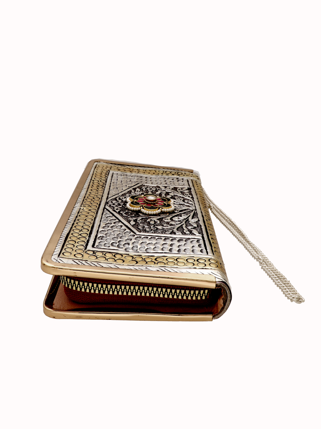 Luxury 925 Silver Clutch Bag | Highly Detailed Special Occasion