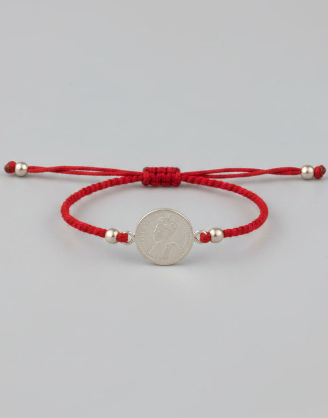 92.5 Sterling Silver Round Medallion Rakhi for Brother