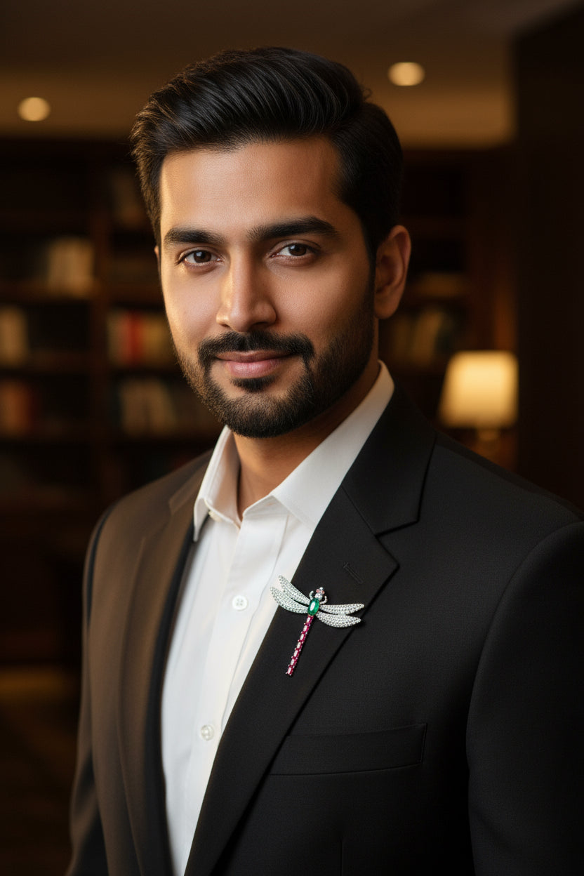 Luxurious 925 Silver Brooch for Men & Women - Heirloom Gift