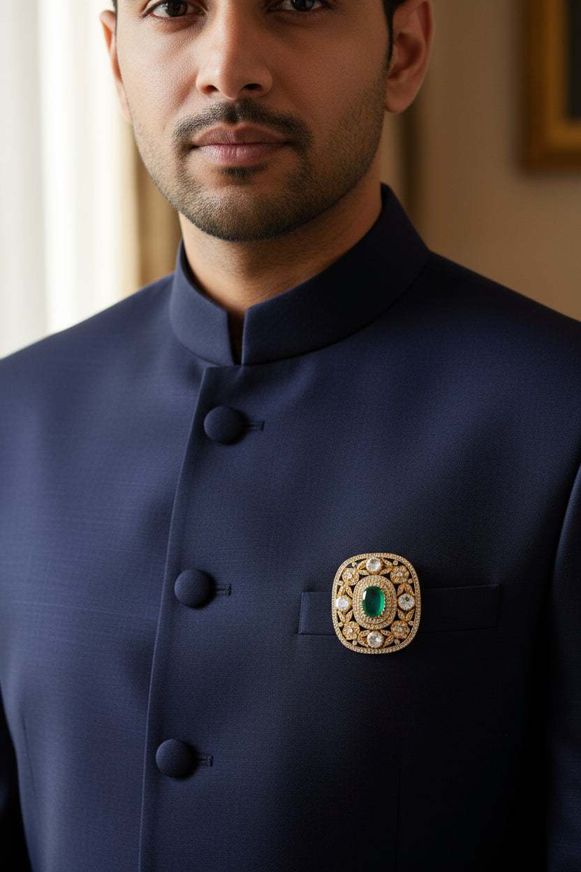 Luxurious 925 Silver Brooch for Men & Women - Heirloom Gift