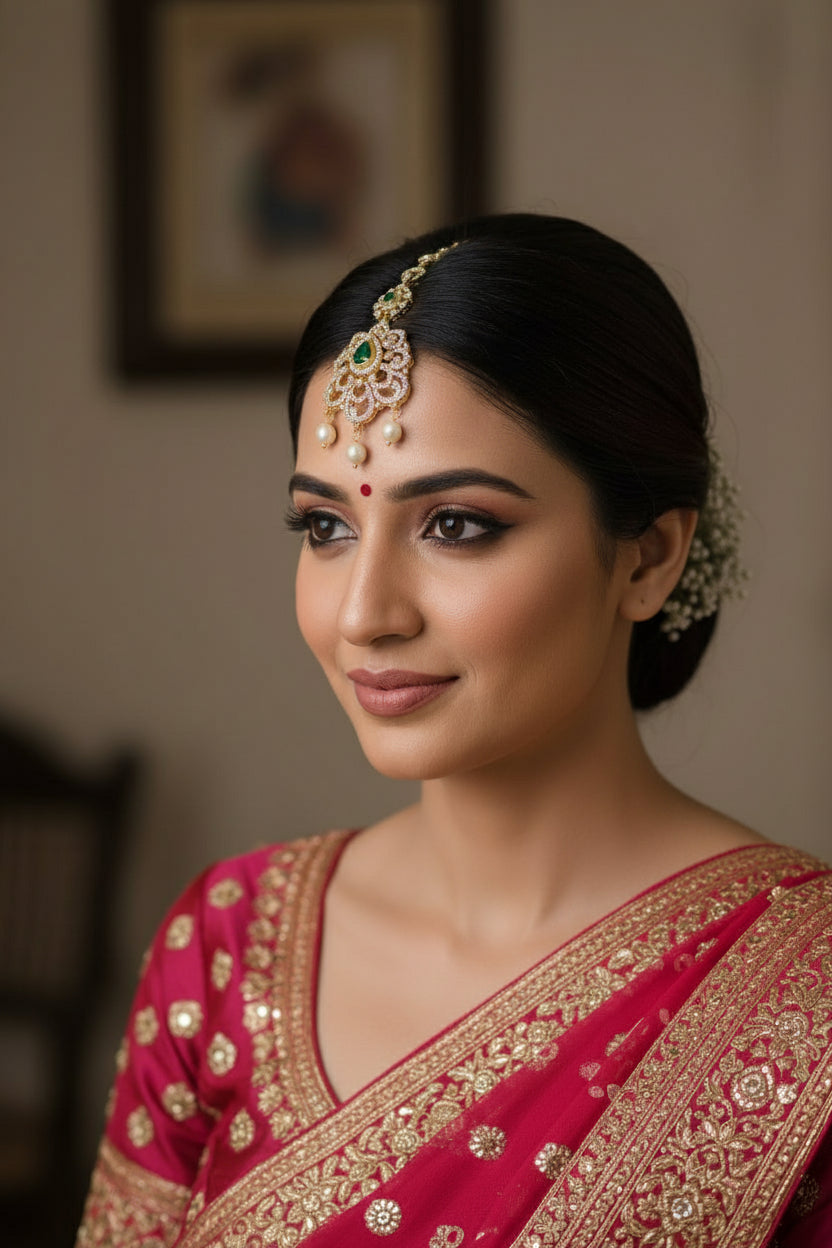 Handcrafted 925 Silver Matha Patti - Substance & Luminescence Finish