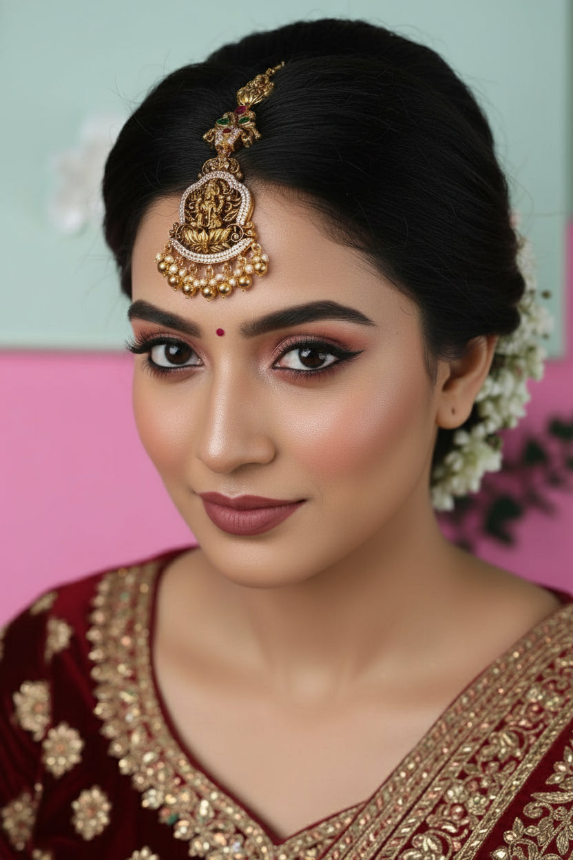 Luxurious 925 Silver Tikka for Bridal & Festive Wear - Heirloom Gift