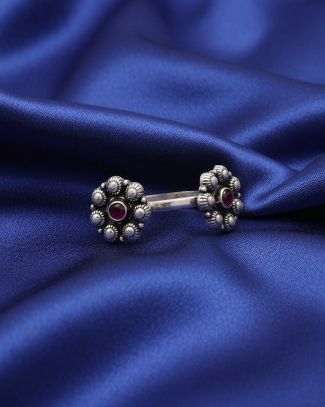 Artisan-Made 925 Pure Silver Toe Rings (Pair) | Elegant Traditional Ornament