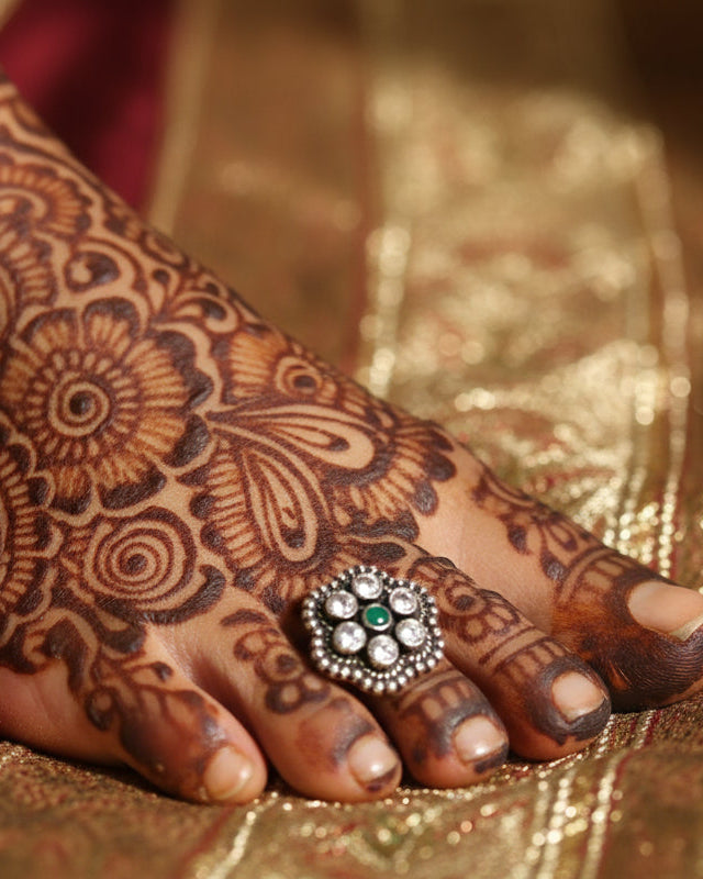 925 Sterling Silver Adjustable Toe Ring Pair