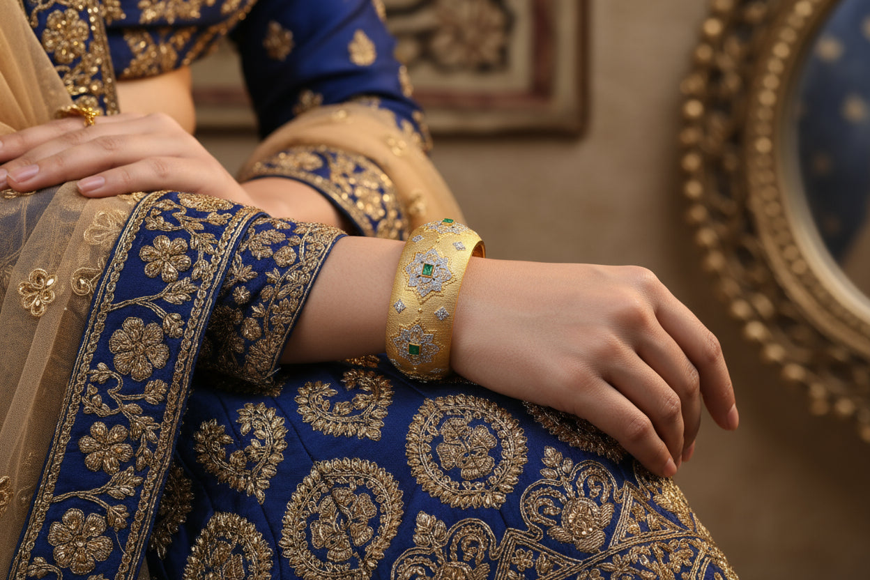 Handcrafted 925 Silver Cuff - Substance & Luminescence Finish