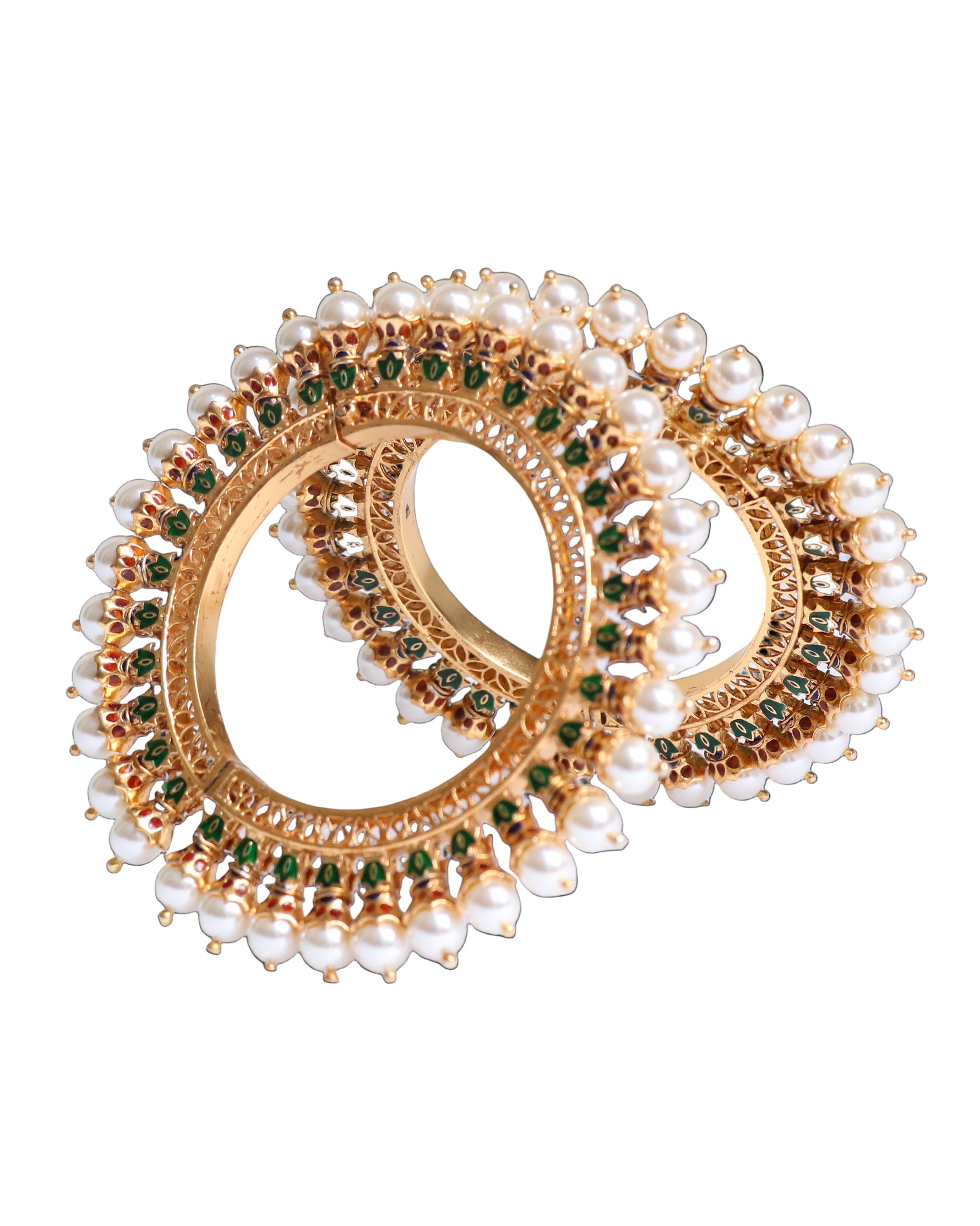 Handcrafted 925 Silver Bangles - Substance & Luminescence Finish