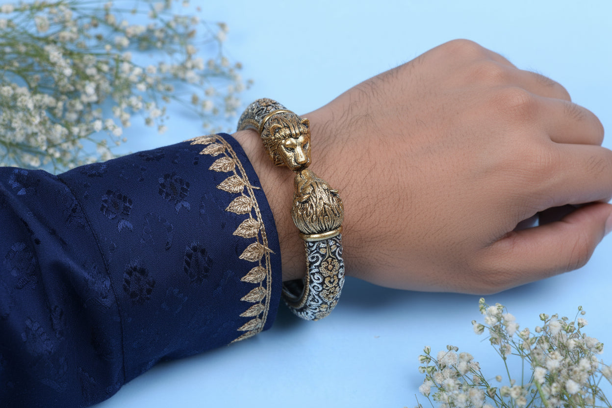 Luxurious 925 Silver Kada - Minimalist Heirloom Gift