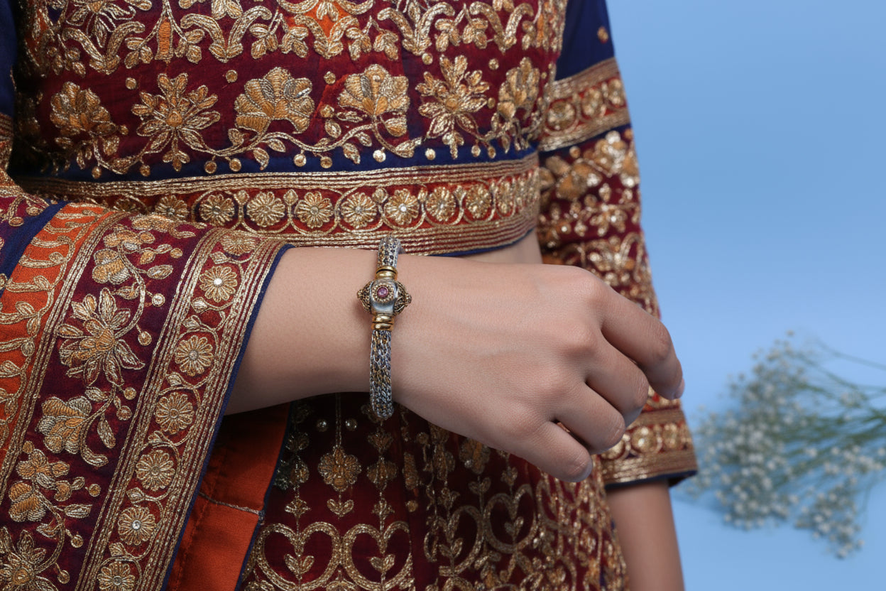 Pure 925 Silver Bracelet - Smooth Cuff Enduring Modern Design