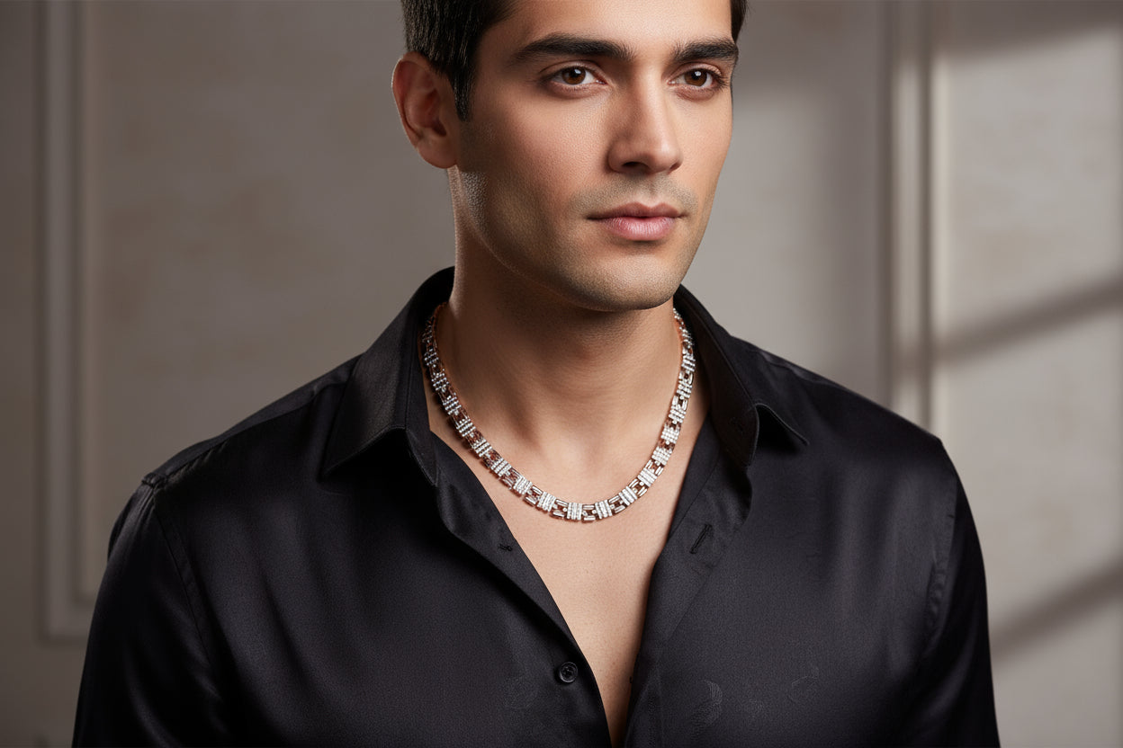 Handcrafted 925 Silver Chain - Substance & Luminescence Finish