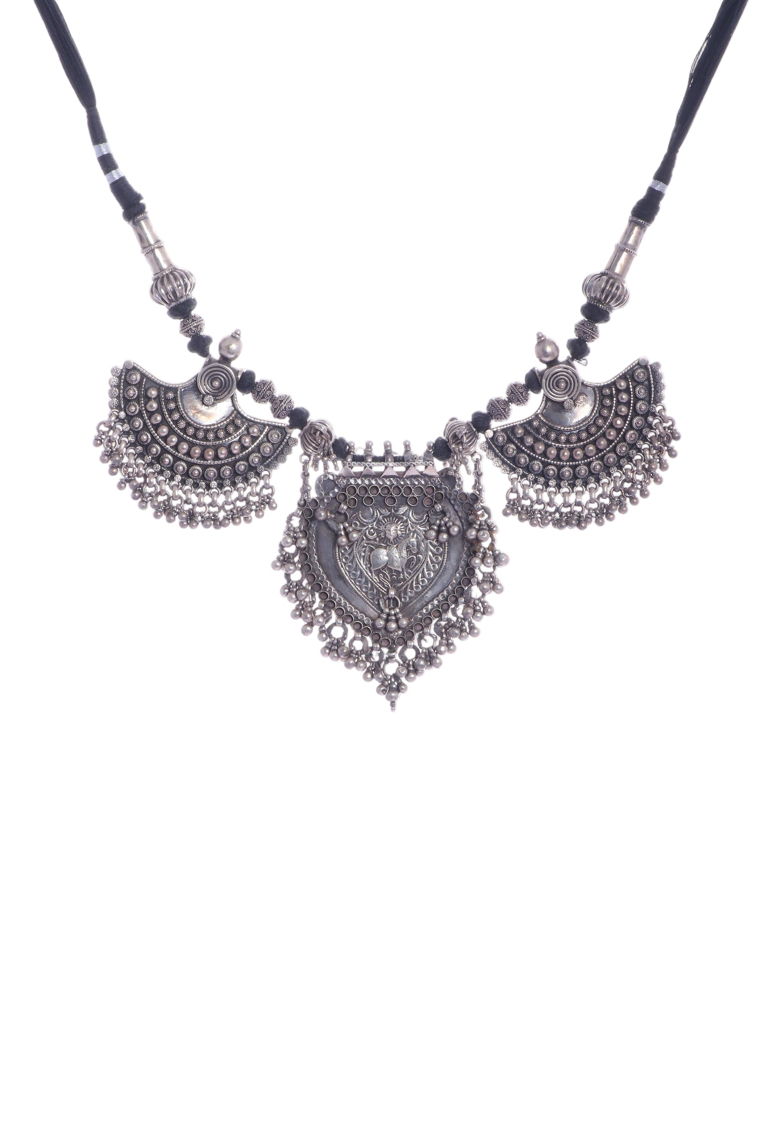 Handcrafted 925 Silver Necklace - Substance & Luminescence Finish