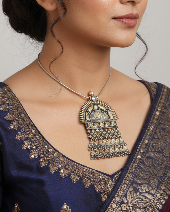 Heavy 925 Silver Tribal Jewelry - Auspicious Festive Wear