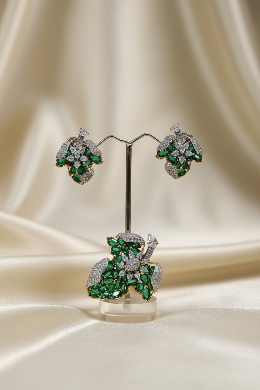 Luxurious 925 Silver Pendant & Earrings - Heirloom Gifting