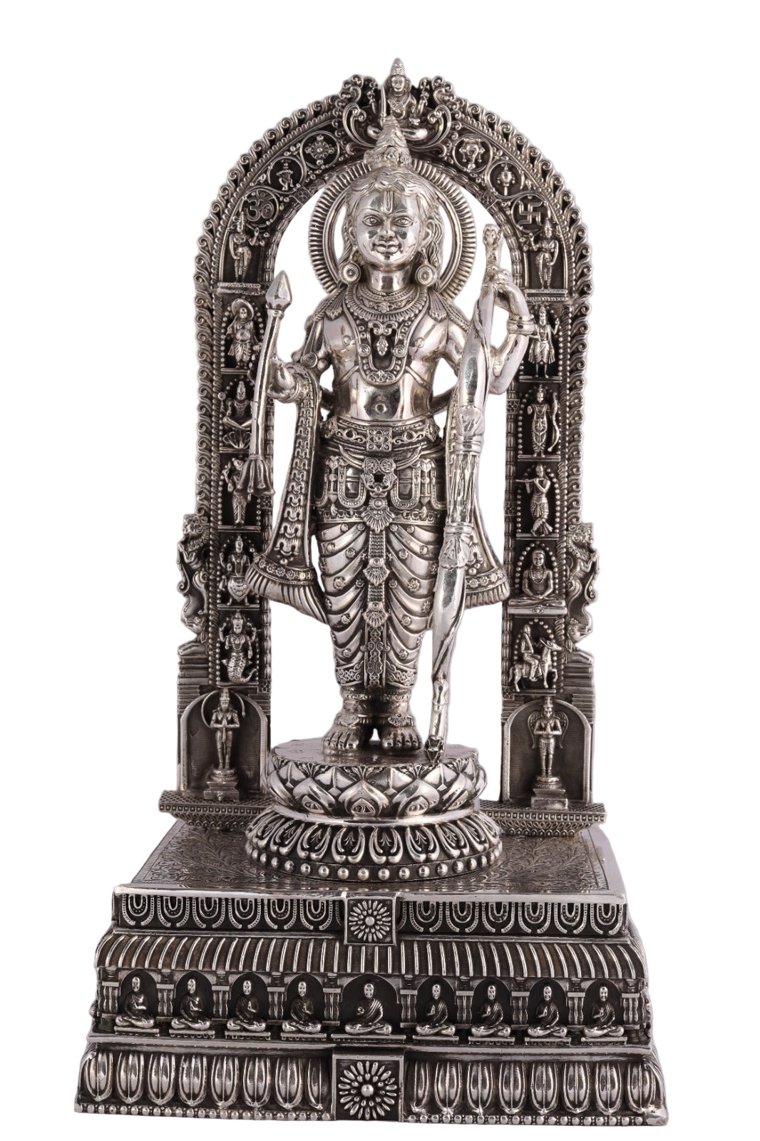 925 Sterling Silver Ram Lalla Idol | Spiritual Gift for Home Temple