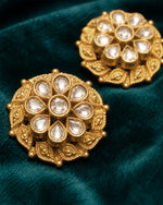 Pure silver earrings with pearl-like stones.