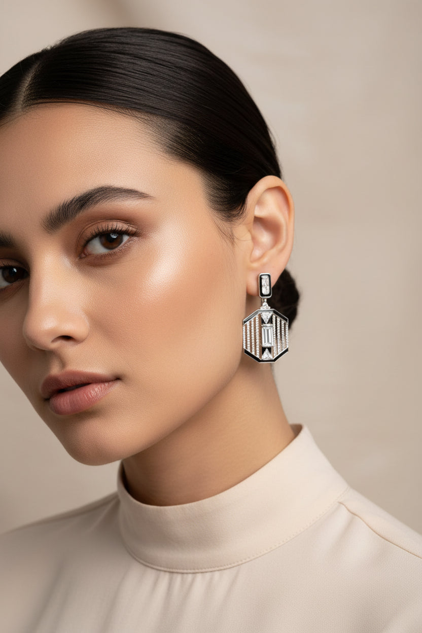 Shop pair of silver earrings for women