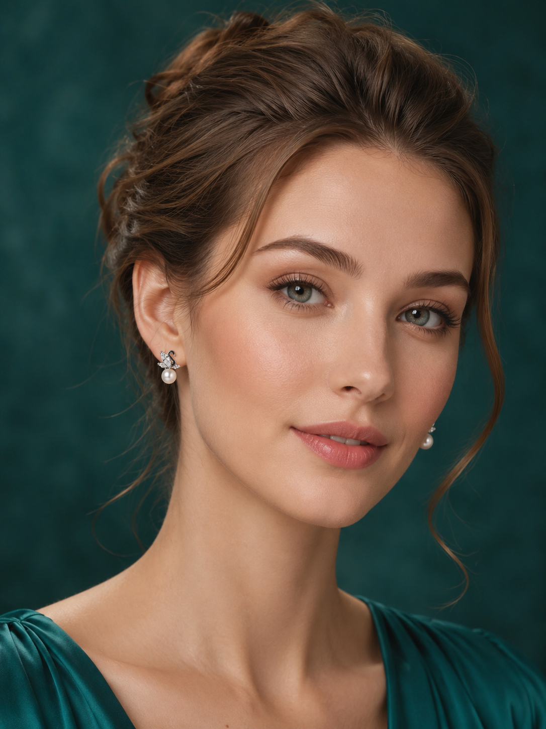 92.5 Silver Swan Pearl Stud Earrings for Women