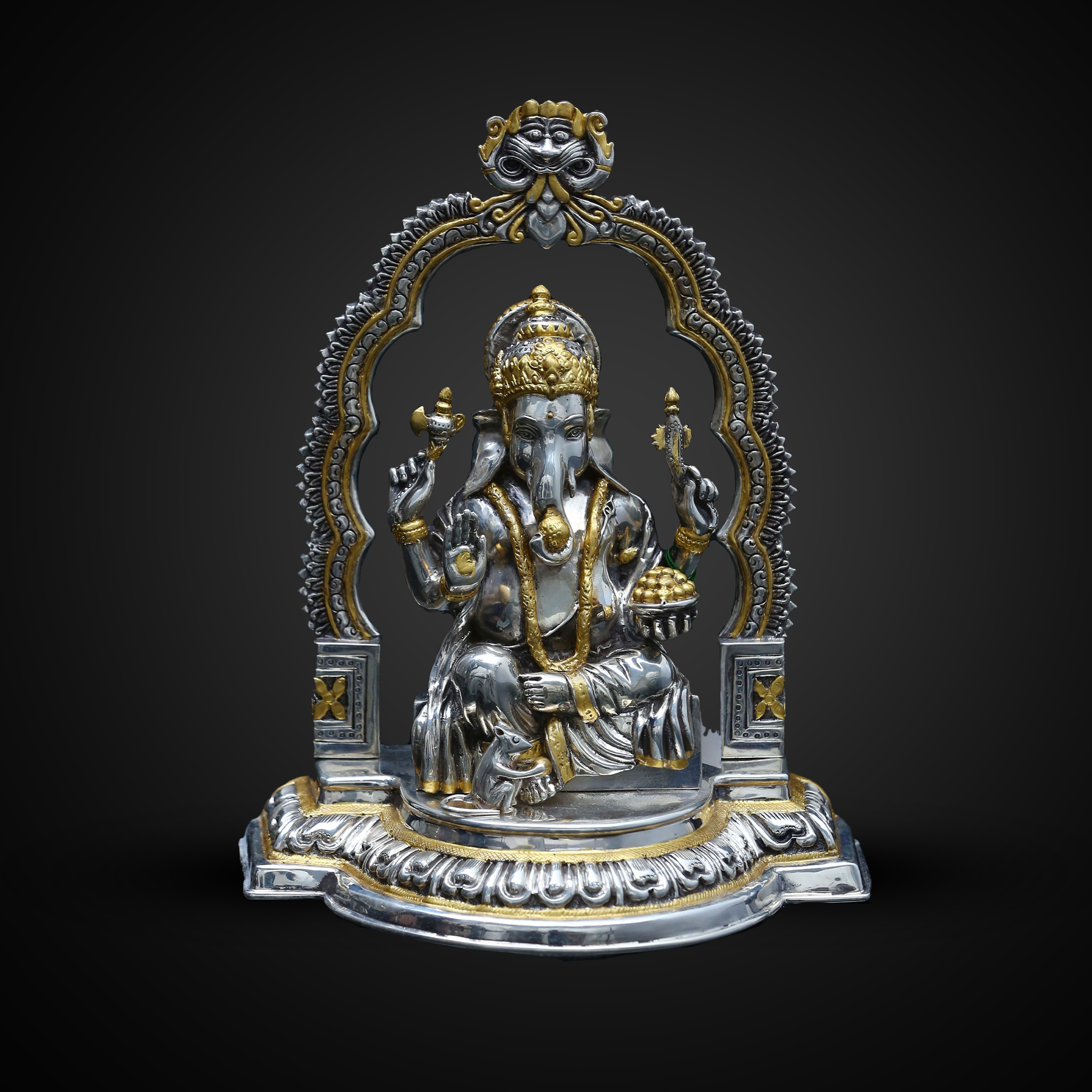 Ganeshji Silver Idol